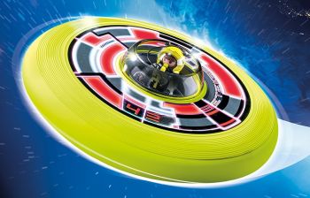 PLAY6183 - soucoupe volante avec personnage -7 pièces