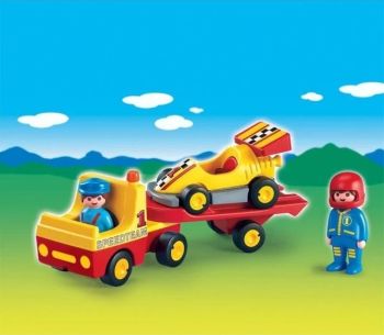 PLAY6761 - Voiture de course avec camion de transport