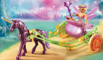 PLAY9136 - Fée avec carrosse et Licorne