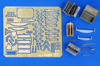 PLS077 - Caisses à outils avec outillages miniatures à assembler et à peindre pour diorama