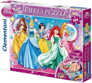 CLE20077 - Puzzle 104 Pièces Disney PRINCESS 33.5 x 23.5 cm
