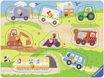 RAV036844 - Puzzle en bois - Mes véhicules préférer