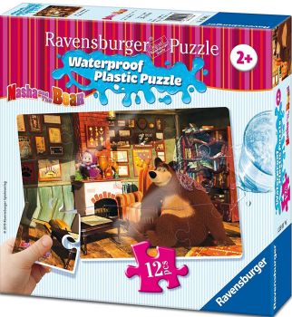 RAV05607 - Puzzle - 12 Pièces - MASHA ET MICHKA - 26 x 18 cm