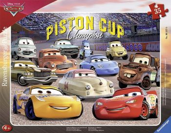 RAV061570 - Puzzle Cadre - 35 Pièces - CARS - 37 x 29 cm