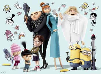 RAV10043 - Puzzle XXL - 150 Pièces - Gru et sa famille MOI MOCHE ET MÉCHANT - 19 x 14 cm