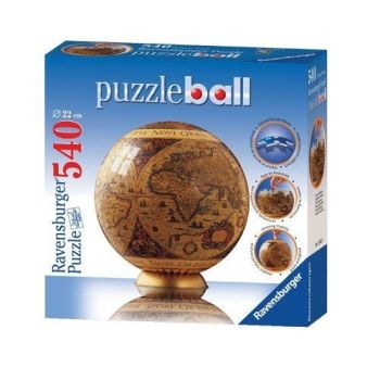 RAV11071 - Puzzle Ball 540 Pièces Historique Carte Du Monde