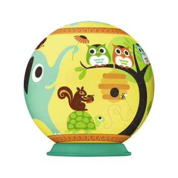 RAV11911-04 - Puzzle 3D Lee Arthaus - Éléphant , Chouettes , Écureuil et Tortue - 54 Pièces