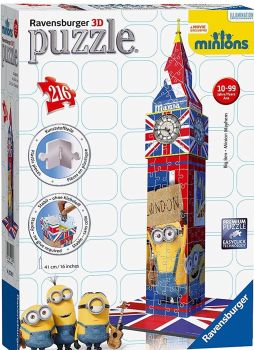 RAV125890 - Puzzle 3D - 216 Pièces - BIG BEN Minions