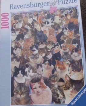 RAV15522 - Puzzle 1000 Pièces Les chats en abondance 20 x 27cm