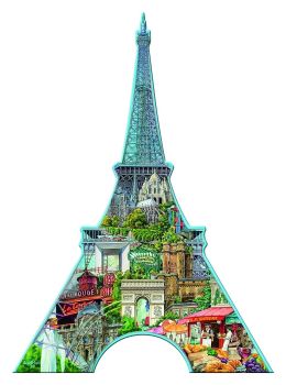 RAV16152 - Puzzle - 960 Pièces - Silhouette Tour Eiffel , PARIS - 105 x 76 cm