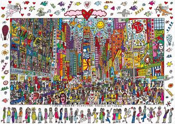 RAV19069 - Puzzle - 1000 Pièces - Times square James RIZZI - 70 x 50 cm