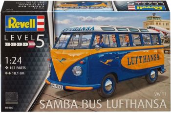 REV07436 - VOLKSWAGEN T1 Samba Bus Lufthansa maquette à monter et à peindre