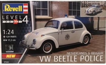 REV07666 - VOLKSWAGEN Beetle police de Belgique ou des Pays-Bas maquette à monter et à peindre