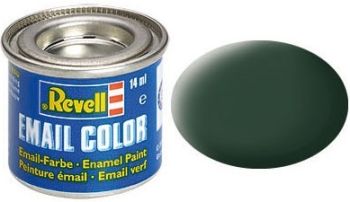 REV32168 - Peinture émail vert foncé mat RAF 14ml