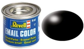 REV32302 - Peinture émail noir satiné 14ml