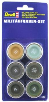 REV32340 - Kit de couleurs militaires 6 pots de 14ml