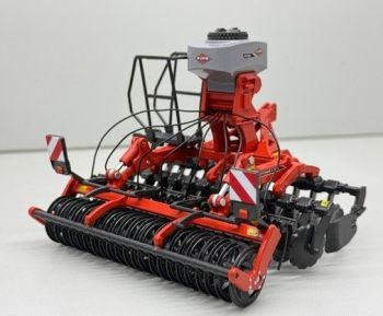 REP414 - Déchaumer KUHN Optimer 303 avec trémie SH201 grise