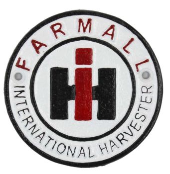 RHY-DE1073 - Panneau rond en fonte IH Farmall