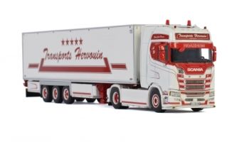 WSI01-2886 - SCANIA S HL CS20H 4x2 avec remorque Frigo 3 Essieux HERVOUIN