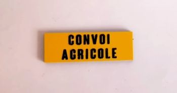 MCD-082 - Panneau convoi agricole 37x12mm
