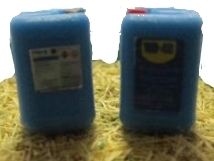 UM168_BLEU - 5 bidons de 20L miniatures bleus avec décalques