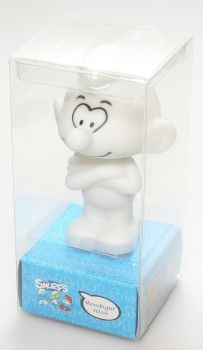 SCHTROU274824 - Veilleuse Schtroumph visage peint éclairage multicolore hauteur 10 cm article vendu d'occasion