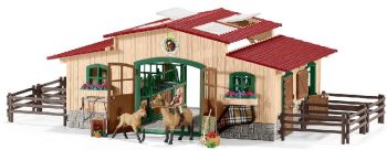 SHL42195 - Écurie avec chevaux et accessoires