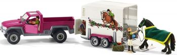 SHL42346 - Pick-up avec remorque pour cheval