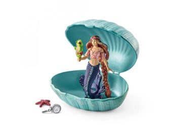 SHL70563 - Sirène avec bébé hippocampe dans un coquillage