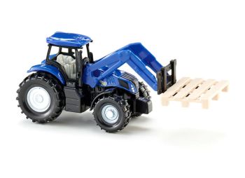 SIK1487 - NEW HOLLAND avec chargeur frontal à fourche et une palette