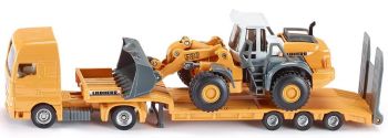 SIK1839 - MAN 4x2 avec porte engins 3 essieux et chargeur LIEBHERR Ech:1/87