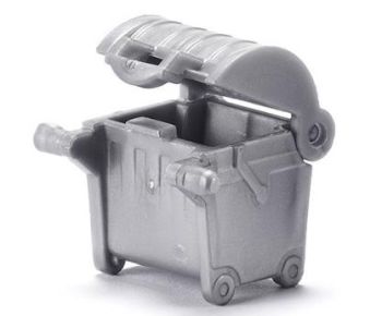 SIK9568 - Petite poubelle L.1,7 cm x l.1,5 cm x H.2 cm