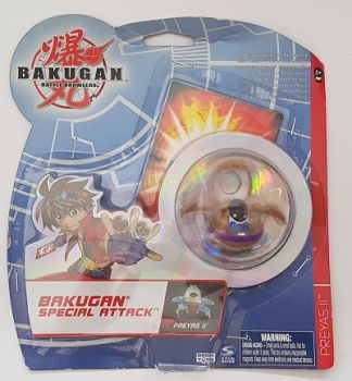 SPI20028697-4 - BAKUGAN attaque Spéciale - 1 BAKUGAN PREYAS II Beige + 1 carte portail métallique