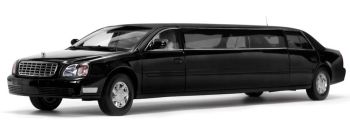 SUN4231 - CADILLAC Deville Limousine 2004 noire - Boîte défraichie