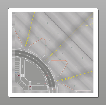 HER558969-001 - Plaques de base pour tour de contrôle aérien - 2 pièces