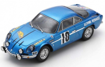 SPASF231 - ALPINE A110 #10 1er Rallye des Routes du Nord 1969 J.VINATIER-M.CALLEWAERT
