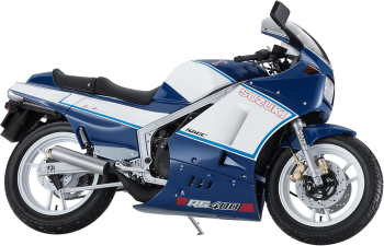 HAW21739 - Moto SUZUKI RG400I bleu et blanche à assembler et à peindre