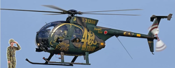 HAW07488 - Hélicoptère OH-6D - Akeno Special 2019 avec figurine féminine