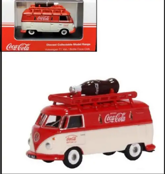 OXF76VWS007CC - VOLKSWAGEN Type1 Van avec mini bouteille de Coca-Cola