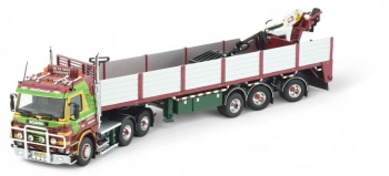 TEK86655 - SCANIA 143 6x4 avec remorque 3 essieux DE HEUS