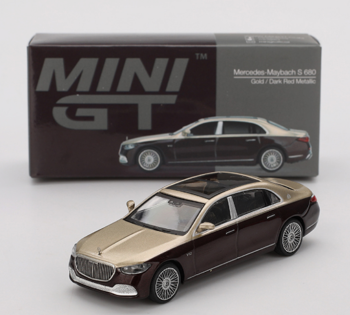 MGT00962-L - MERCEDES-Maybach S680 Or et rouge métallique 2024