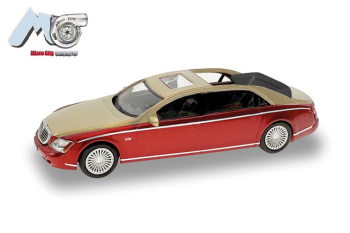 HER87MC000034 - MAYBACH 62S 2002 rouge et gold