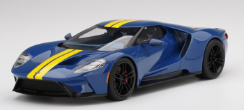 TS0305 - FORD GT Sunoco bleu avec bandes jaunes