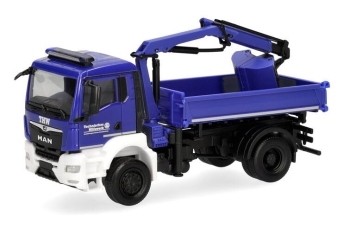 HER319522 - MAN TGS benne basculante et grue THW Brandenburg