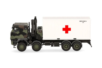 HER747288 - IVECO Trakker 8x8 avec grue et container 20 pieds Bundeswehr