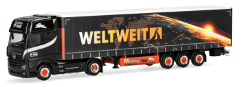 HER320023 - MERCEDES BENZ Actros L 2018 4x2 avec remorque 3 essieux FERNTRANS HAAS