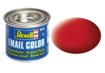 REV32136 - Peinture émail rouge carmin mat 14ml