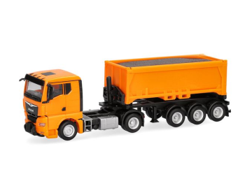 HER321310 - MAN TGX GN 4x2 avec benne 3 essieux
