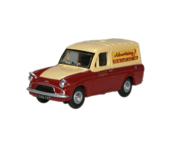 OXF76ANG040 - FORD Anglia Van Esat Kent bordeaux et crème