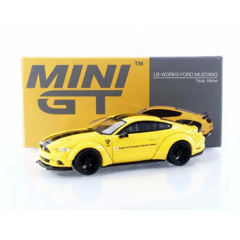 MGT01077-L - FORD Mustang LB-WORKS Triple jaune 2015